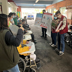 2023/03/21 新北市淡水區公所蒞臨進行防災宣導